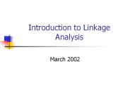 Introduction to Linkage Analysis