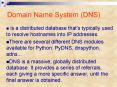 Domain Name System DNS PowerPoint PPT Presentation
