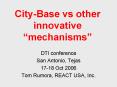 City-Base vs other innovative  PowerPoint PPT Presentation