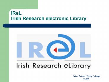 IReL Irish Research electronic Library