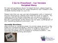 I Go to Preschool - Car Version Scripted Story PowerPoint PPT Presentation