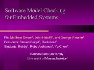 Software Model Checking for Embedded Systems