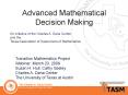 Advanced Mathematical Decision Making PowerPoint PPT Presentation