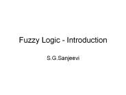 Fuzzy Logic - Introduction