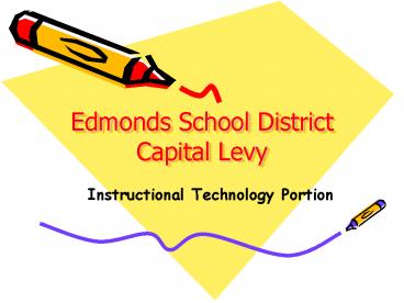 Edmonds School District Capital Levy