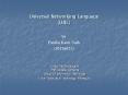 Universal%20Networking%20Language%20(UNL) PowerPoint PPT Presentation