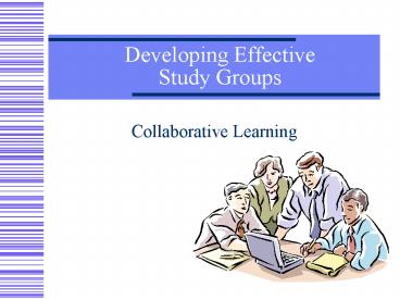 Developing Effective Study Groups
