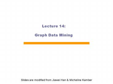 Graph Data Mining