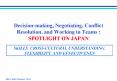 Decisionmaking, Negotiating, Conflict Resolution, and Working in Teams : SPOTLIGHT ON JAPAN PowerPoint PPT Presentation