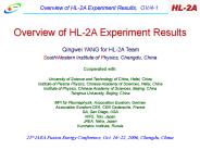 Overview of HL-2A Experiment Results