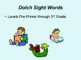Dolch Sight Words PowerPoint PPT Presentation