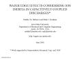 WAFER EDGE EFFECTS CONSIDERING ION INERTIA IN CAPACITIVELY COUPLED DISCHARGES* PowerPoint PPT Presentation