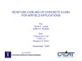 MOISTURE CURLING OF CONCRETE SLABS PowerPoint PPT Presentation