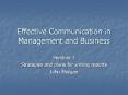 Effective%20Communication%20in%20Management%20and%20Business PowerPoint PPT Presentation