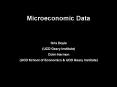Microeconomic Data PowerPoint PPT Presentation