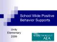 School Wide Positive Behavior Supports PowerPoint PPT Presentation