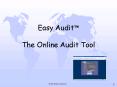 Easy Audit The Online Audit Tool PowerPoint PPT Presentation