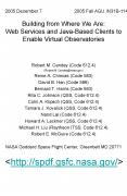 Building from Where We Are: Web Services and JavaBased Clients to Enable Virtual Observatories PowerPoint PPT Presentation