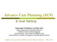 Advance Care Planning ACP PowerPoint PPT Presentation