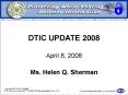 DTIC Update 2008 PowerPoint PPT Presentation