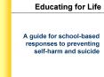 A guide for schoolbased responses to preventing selfharm and suicide PowerPoint PPT Presentation