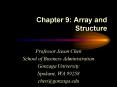 Chapter 9: Array and Structure PowerPoint PPT Presentation