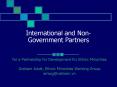 International and Non-Government Partners PowerPoint PPT Presentation