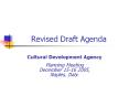 Revised Draft Agenda PowerPoint PPT Presentation