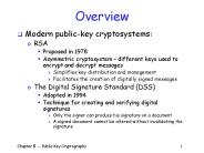 Chapter 5 Public Key Cryptography1