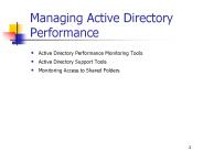 Managing Active Directory Performance