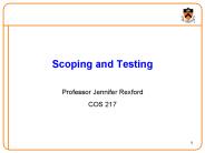 Scoping and Testing