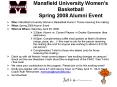 Mansfield University Womens Basketball Spring 2008 Alumni Event PowerPoint PPT Presentation