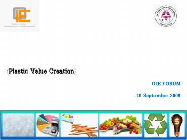Plastic Value Creation