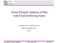 Finite Element Analysis of Dee with fixed reinforcing beam. PowerPoint PPT Presentation