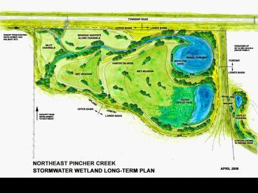 Stormwater Treatment Pond in Fish Creek Park at LRT Crossing