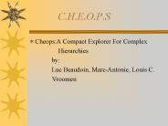C'H'E'O'P'S