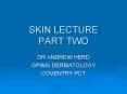 SKIN LECTURE PART TWO PowerPoint PPT Presentation