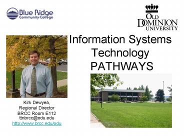 Information Systems Technology PATHWAYS