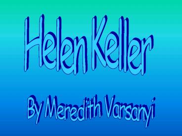 Helen Keller
