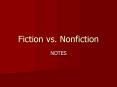 Fiction vs' Nonfiction PowerPoint PPT Presentation