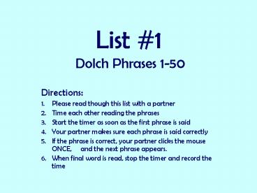 List