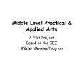 Middle Level Practical PowerPoint PPT Presentation