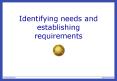 Identifying needs and establishing requirements PowerPoint PPT Presentation