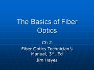 The Basics of Fiber Optics