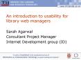 An introduction to usability for library web managers PowerPoint PPT Presentation
