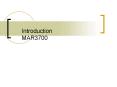 Introduction MAR3700 PowerPoint PPT Presentation
