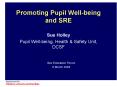 Promoting Pupil Wellbeing and SRE PowerPoint PPT Presentation