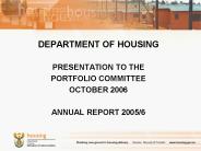 DEPARTMENT OF HOUSING