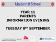 YEAR 11 PARENTS PowerPoint PPT Presentation