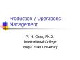Production Operations Management PowerPoint PPT Presentation